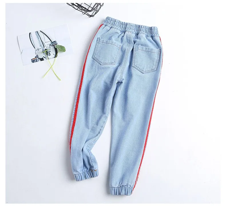 1-4 Years Girls Ripped Jeans Casual Light Blue Washed Baggy Jeans - Buy ...