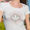 Leaf Motif Hot Fix Rhinestone Transfer Iron-On For Garment