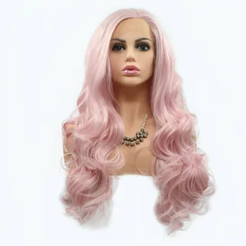 High Temperature Sakura Pink Wigs Cosplay Natural Long Hair Deep Wave Synthetic Lace Front Wigs For Girls Ladies Women Buy Synthetic Hair Synthetic Wig Lace Front Wig Product On Alibaba Com