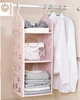 China Supplier Plastic Hanging Shelves Closet with 3 layers Hanging Mesh Pockets Storage Hanging Closet Organizer