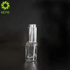 Luxury 10Ml Essential Oil Drop Shaped Screw Colorful Glass Rubber Dropper Bottle