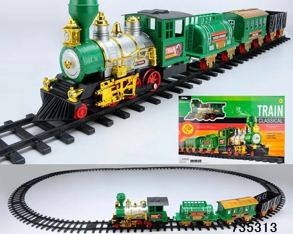 Hot Items Large Toy Train Electric Rail Train Set With Sound And Light ...