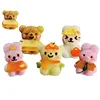 6Pcs/Set Kawaii PP Rice Mold Bear Rabbit Sushi Egg Chocolate Mold DIY Kitchen Tool