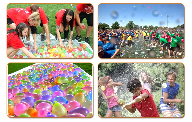 乳胶100 pcs 包自密封充气水气球气球胸部