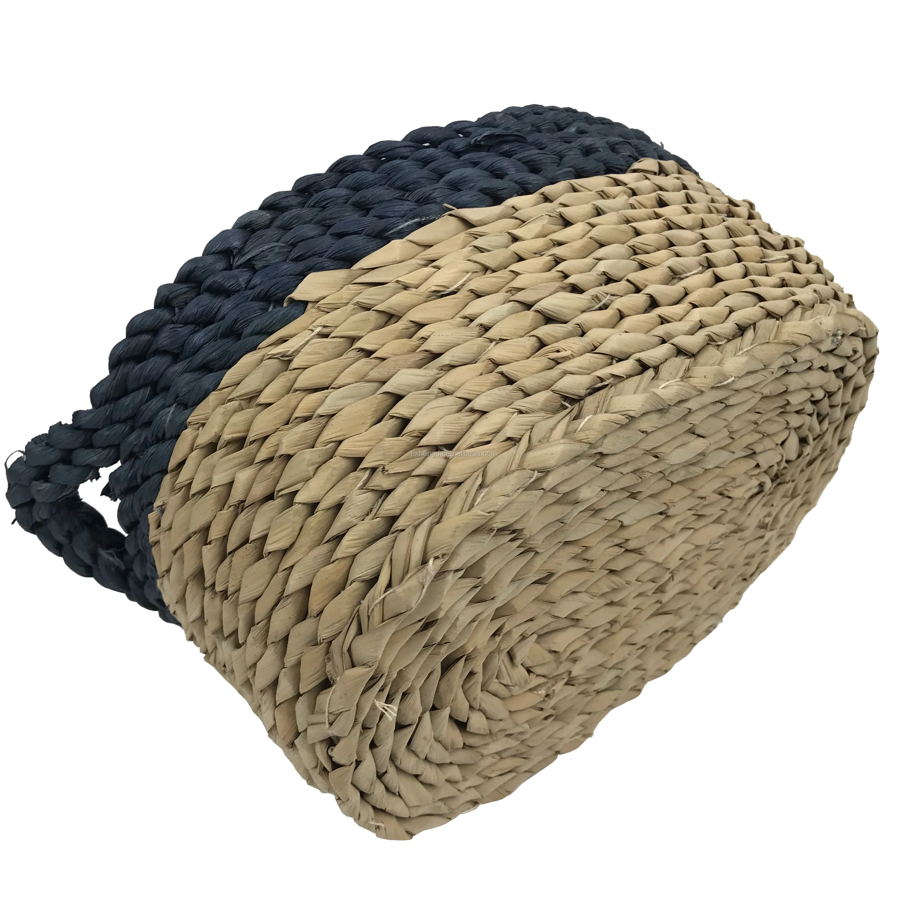Eco Friendly Rectangle Seagrass natual grass storage baskets for bathroom Customized