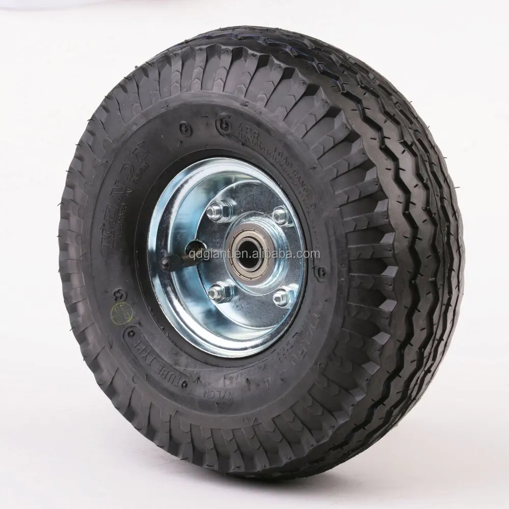 10" air filled rubber wheel for hand truck
