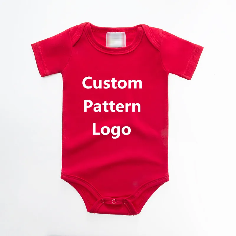 Wholesale Custom Organic Cotton Baby Clothes Onesie Baby Rompers 100