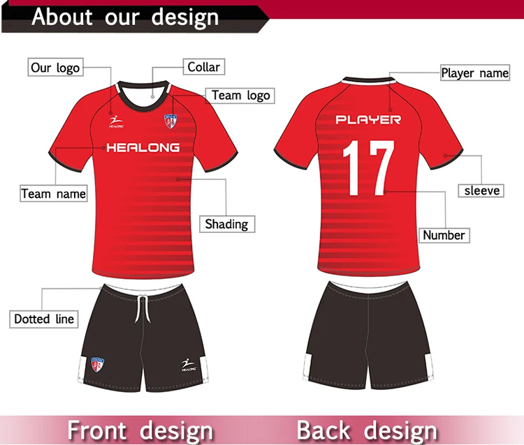 New Model Heat Transfer Printing Football Jersey - China Football