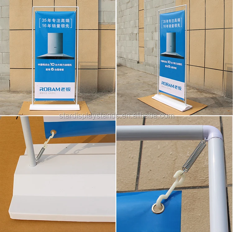 Top Quality Very Heavy Foam Board Metal Display Stand With Hooks
