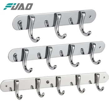 Fuao Stainless Steel Hanging Hooks Wall Mounted Decorative Key