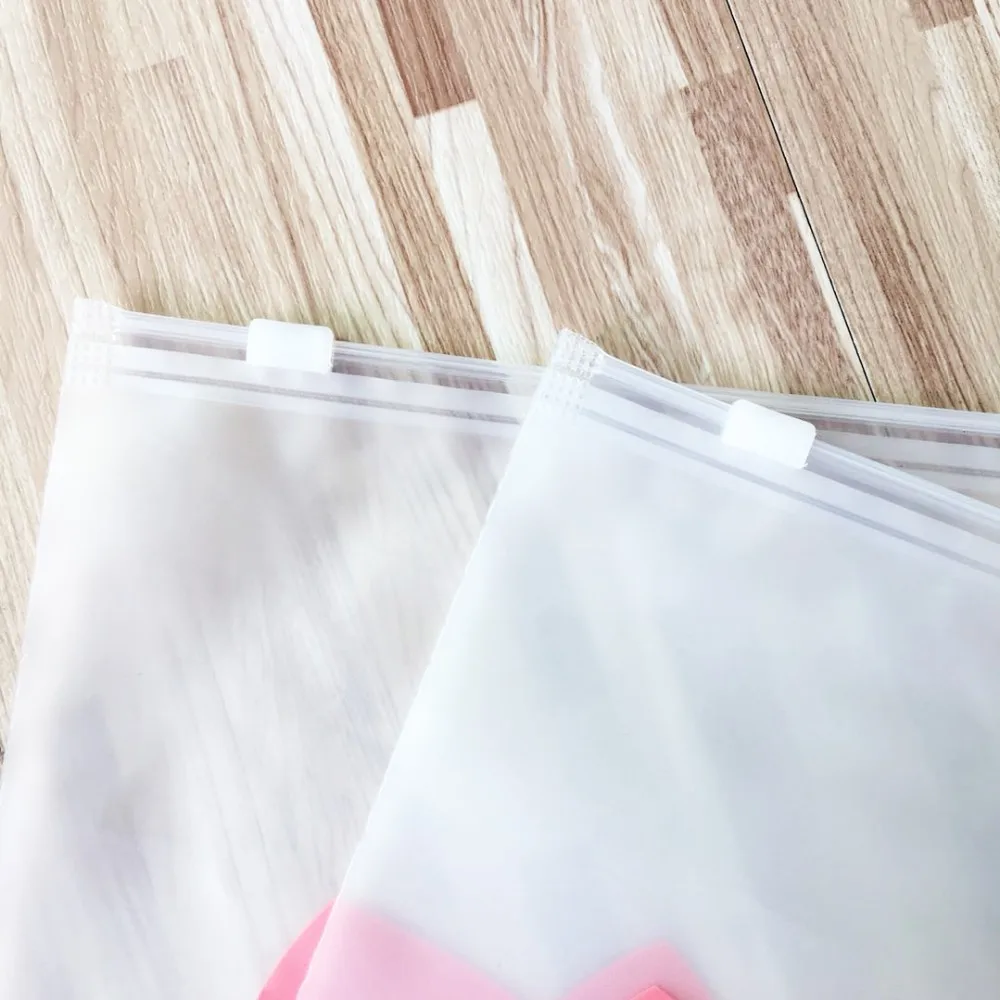 Custom Opp Pvc Zipper Packing Clothing Bag With Your Logo,Custom Zip