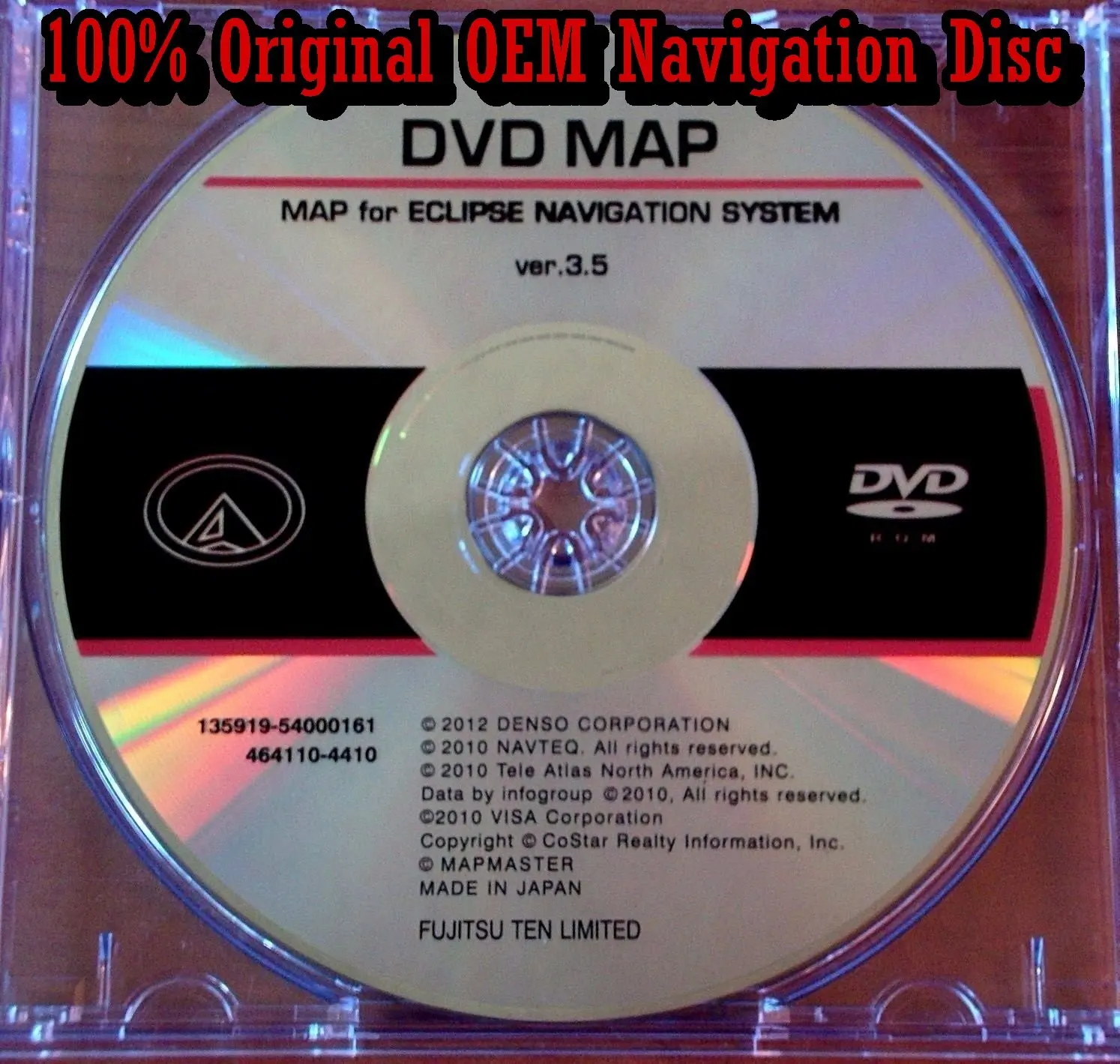 Buy MDV11D Eclipse Navigation Update DVD version 2.5 Disc for Eclipse