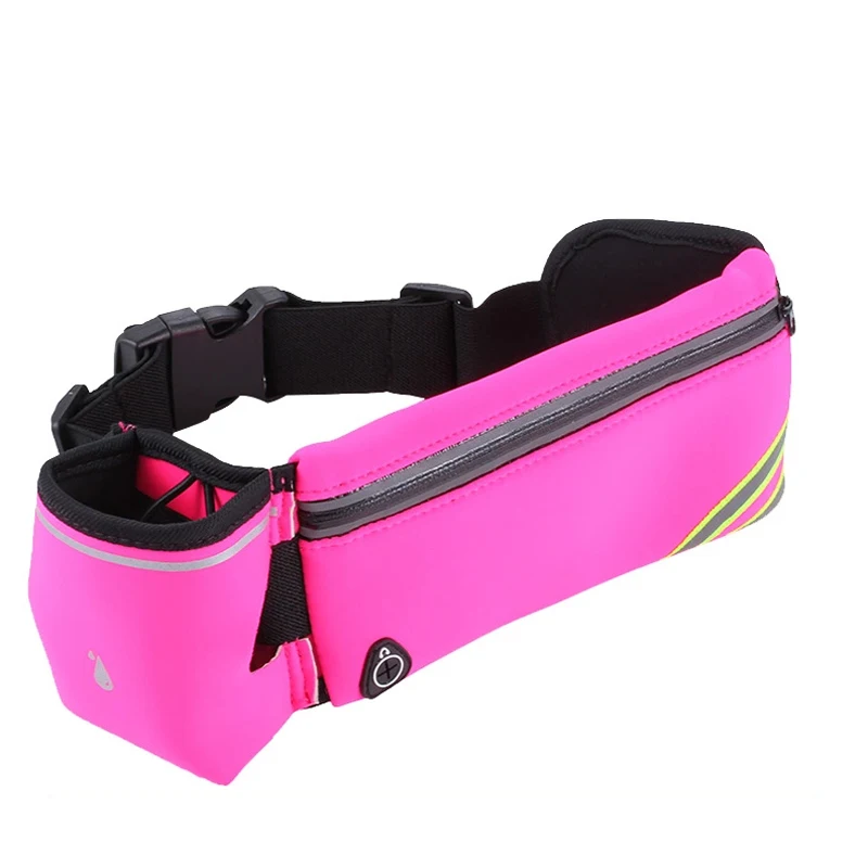 Multifunction Waterproof Unisex Men Women Outdoor Sport Running Jogging Water Bottle Money Belt Waist Bag with Water Bottle