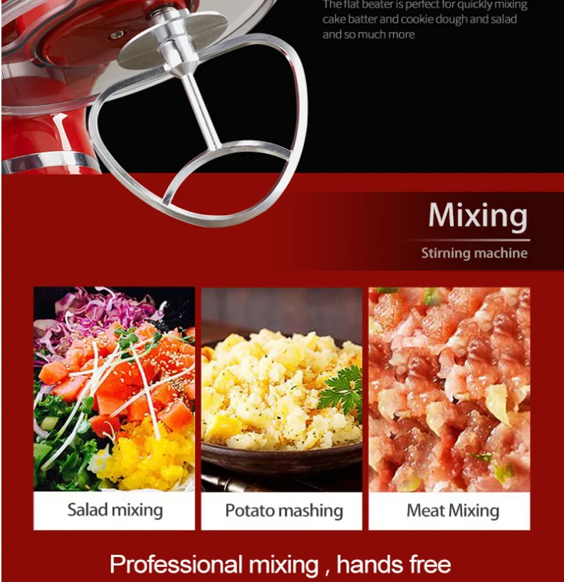 Portable stand mixer for kitchen appliance