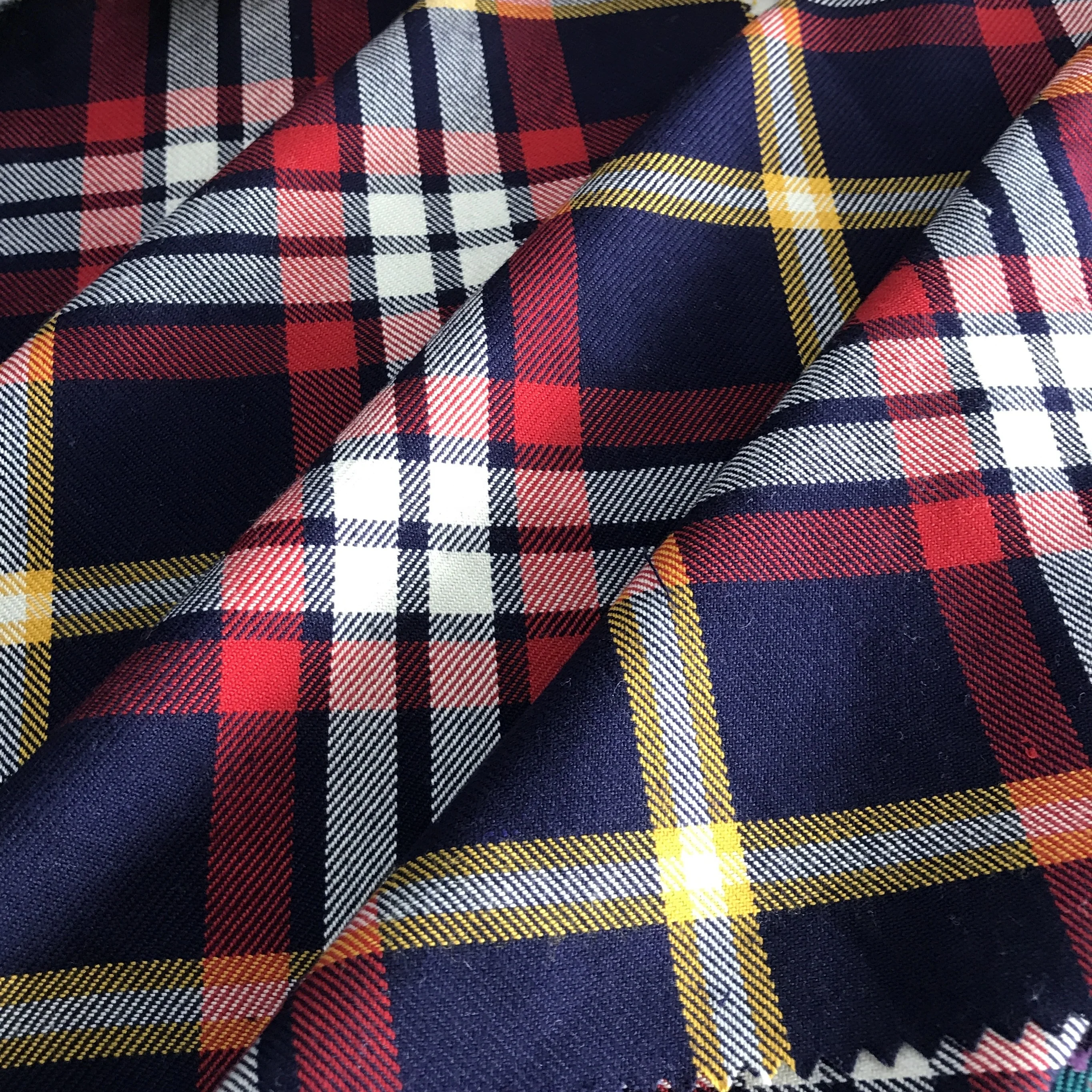 65 Polyester 35 Viscose School Uniform Material Yarn Dyed Check