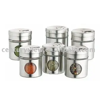 metal spice jars