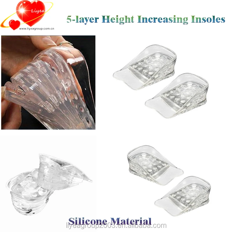Silicone Shoe Inserts To Add Height Silicone Height Insoles 3 Inches