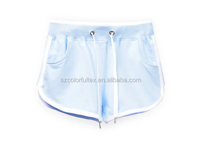 Custom logo blank plain gym women short sports running shorts