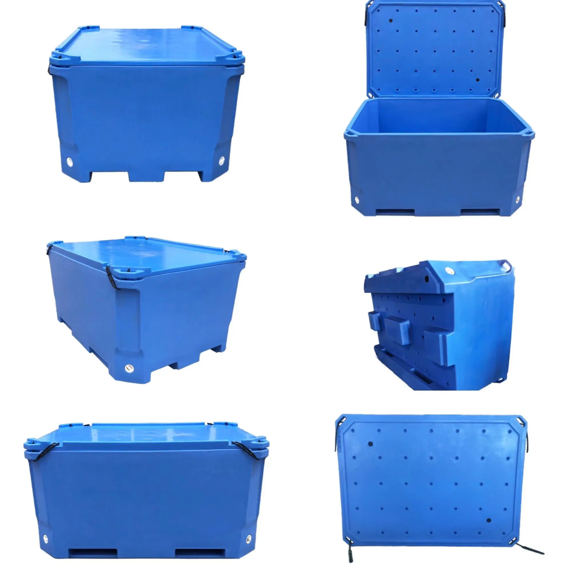 Plastic Fish Container Frozen Food Transport Cooler Box Ice Box Fish