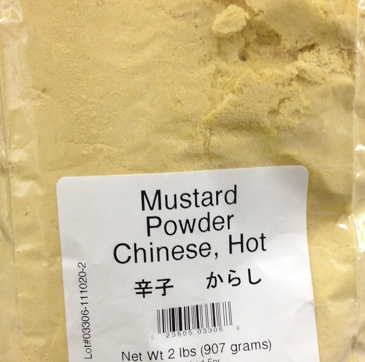 32oz Mustard Powder Chinese Hot (2 Pounds Total)