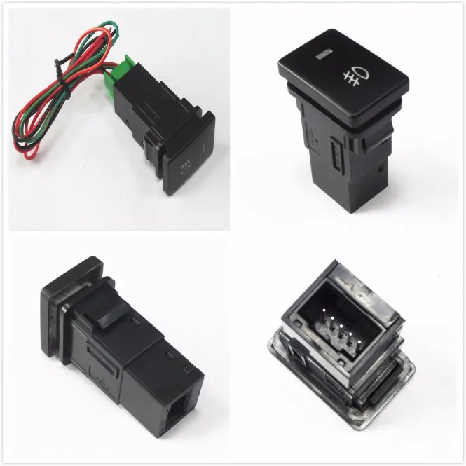 Factory Direct Sell 5 Pin Dual Led Illuminated Push Button Fog Light