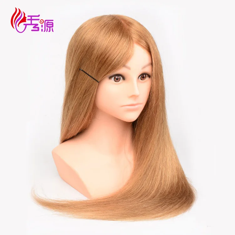 human hair mannequin head with shoulders