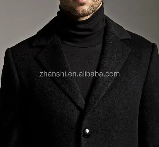 men wool cashmere chesterfield coat