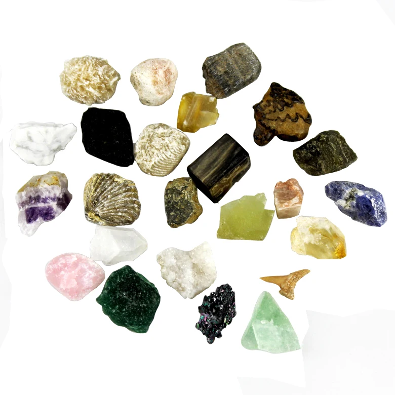 Mixed 25 Pieces/pack Raw Natural Rock Quartz Crystal And Minerals,Home