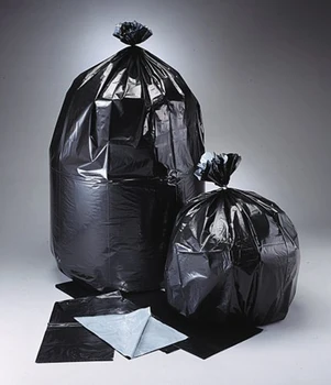 large black rubbish bags