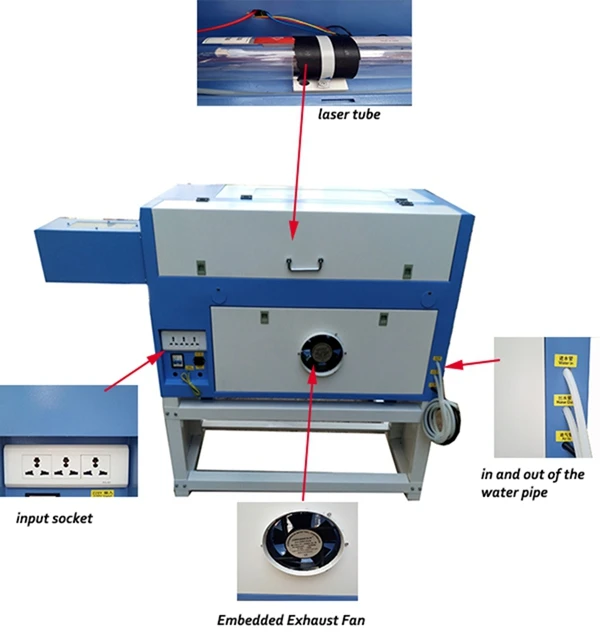 China supply wooden laser engraving machine TS4060 CNC CO2 laser cutting machine
