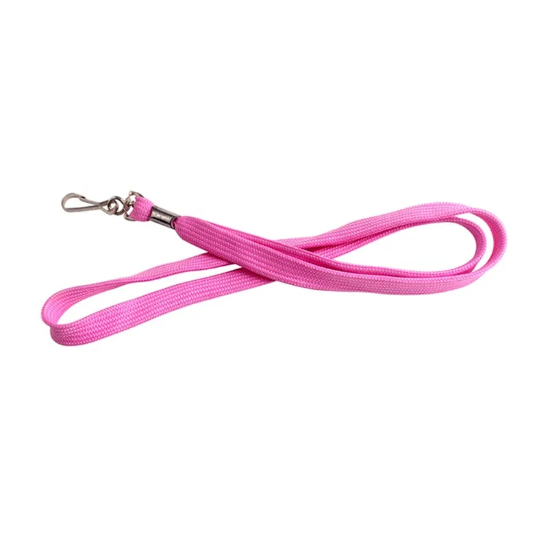 Cheap Custom Printed Logo Pink Lanyard Tubular Lanyard - Buy Pink ...