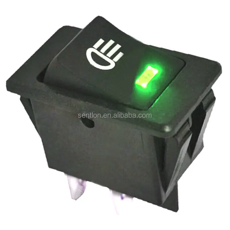 High Quality Universal Type 35a 12v Dpst Car Rocker Switch/ Fog Light