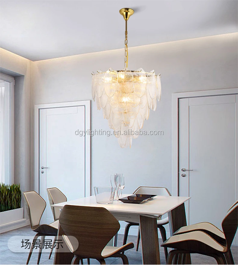 Modern European Style Philippines Fancy Glass Chandelier For Dining