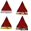 Dye Sublimation blank Santa Christmas Cap /Santa hat For Tshirt heat press machine printing