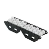 H580-32 Frame in Acetal POM(Black) and Roller in Polyamide PA(White) Roller Side Guide