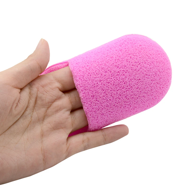 Easy Carrying Finger Makeup Remover Sponge For Facial Cleansing Sponge