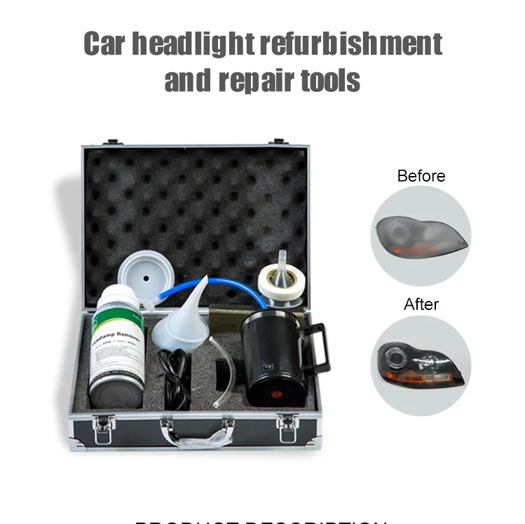 Head Light Cleaning Kit  Head Lamp Nano Coating Headlicht Polish Steam Device