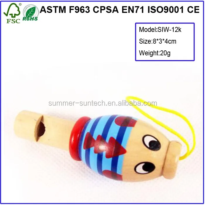 Wholesale Wooden Animal Cartoon Train Whistle Funny Sound Whistle - Buy