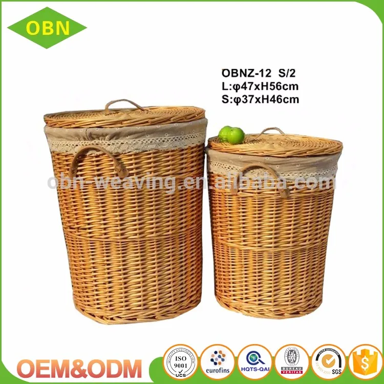 Countryside Style Hotel Rattan Laundry Basket With Lids Buy Rattan