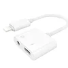 2 in 1 Charging Audio Adapter Earphone Convertor For iPhone X 8 7