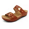 2019 New type custom design ladies lightweight high quality durable wedge sandals manufacturer