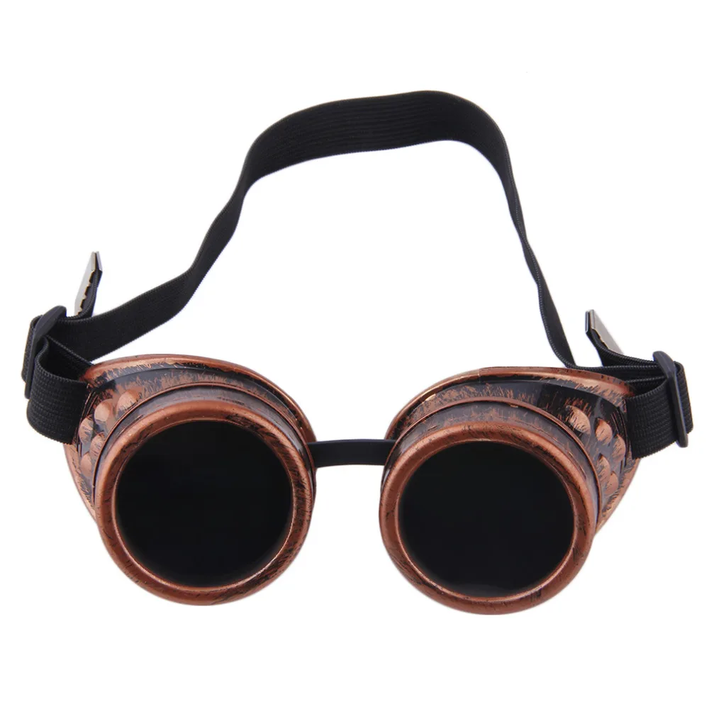 Donna Antique Cyber Diamante nero b-1 4sold occhiali da sole Steampunk Vintage Rave Universale Copper Goggles Goth Victorian 