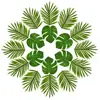 Party Suppliers Decorations Jungle Beach Birthday Table Leave Decorations Artificial Palm Tree Leaves