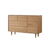 Industrial Solid wood natural drawers chest of drawers living room cabinets