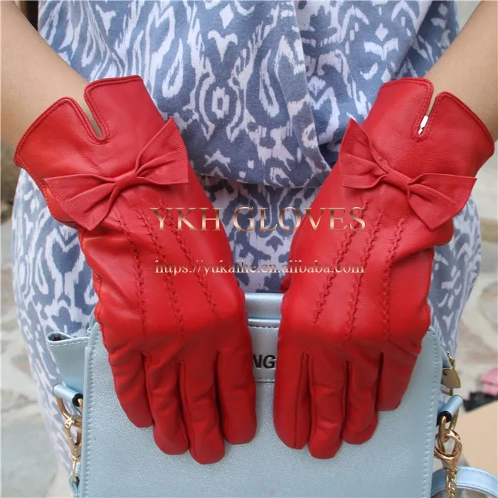 Merah Wanita Ethiopian Kulit Domba Kulit Sarung Tangan Dengan Ikatan Simpul Cute Buy Kulit Domba Kulit Sarung Tangan Dengan Busur Ethiopian Kulit Domba Kulit Sarung Tangan Wanita Lucu Ikatan Simpul Kulit Sarung