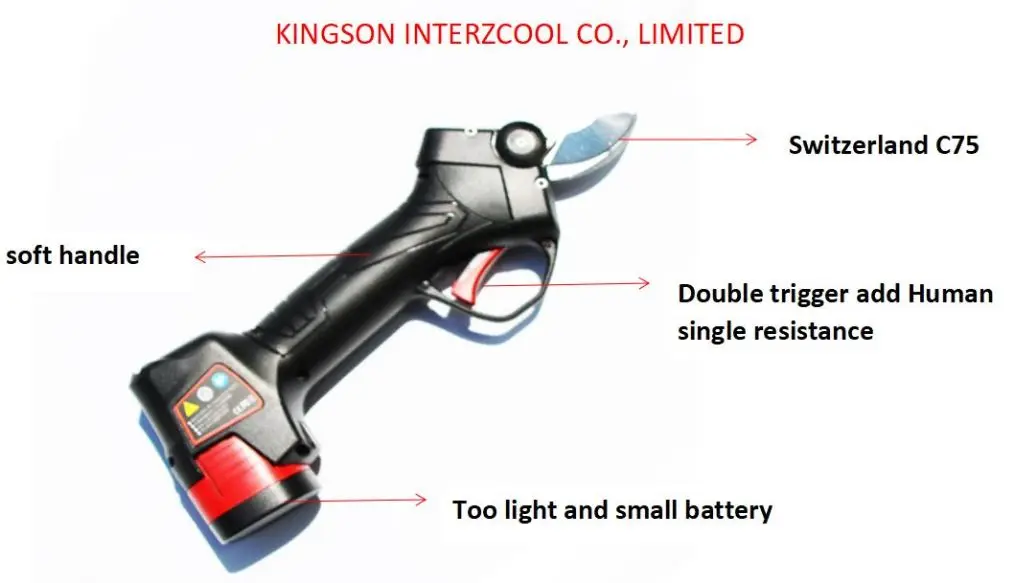 Cortasetos Motor Sin Escobillas Tijera Podadora Inalámbrica De 16.8v  mpengenharialtda.com.br