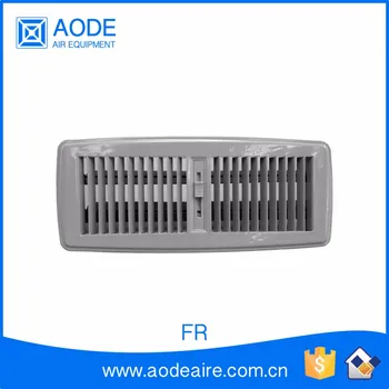 Galvanized Steel Air Floor Register With Adjustable Damper For