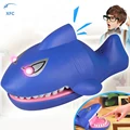 XFC Electric Luminous Shark Bite Finger Toy Sound Snapping Family Challenge Game Educational Crocodile Teeth Game