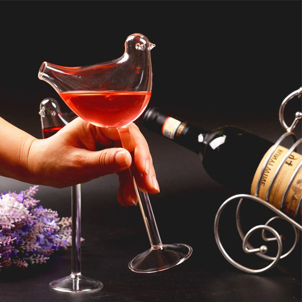 Smoke Molecule Bird Cocktail Glasses