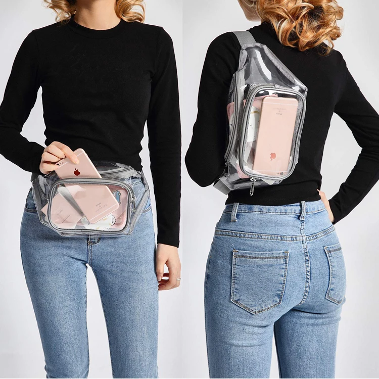 Fashion Design Clear Transparent Pvc Fanny Pack For Men Women - Buy ...